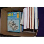 A selection of Haynes motor car instruction manuals and workshop guides including Ford and Mini