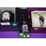 Three fashion wrist watches by Hamnett, Gianni Sabatini & Pier Carlo d'Alessio