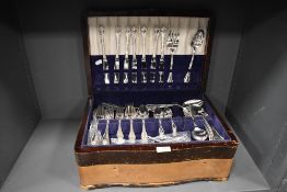 A canteen of cutlery including Rogers Bros and springtime etc with fitted case