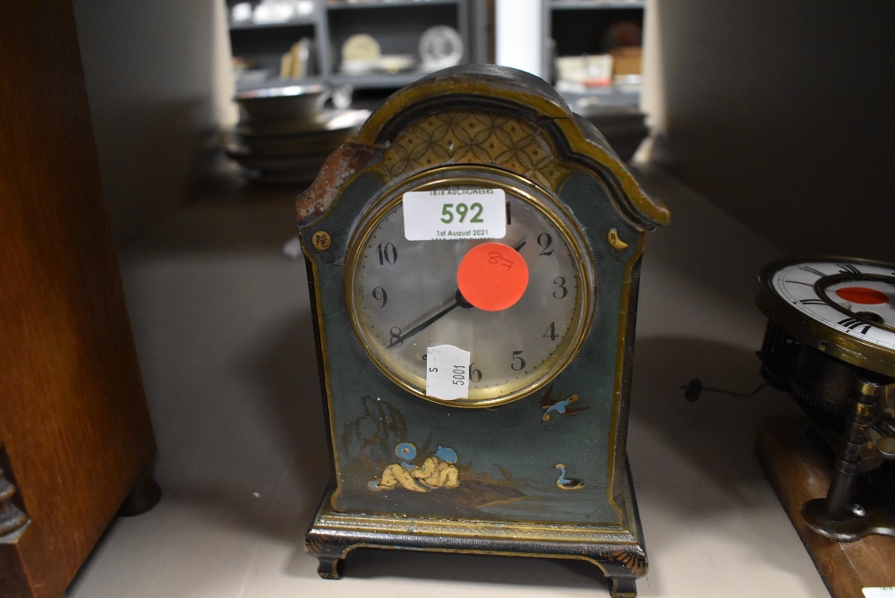 A decorated clock body