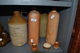 A selection of stoneware bottles and local Hey Brother Botanical flagon