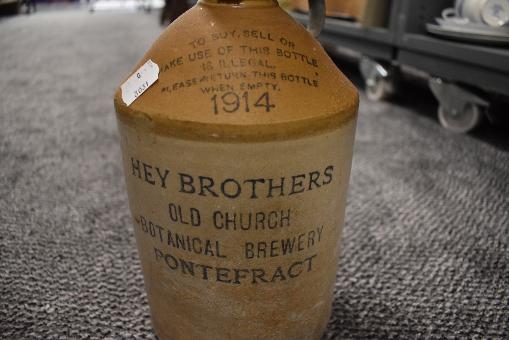 A selection of stoneware bottles and local Hey Brother Botanical flagon - Image 2 of 3