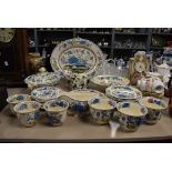 A selection of tea and dinner wares by Masons in the Regency design including tureen charger etc