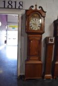 An oak bodied 8 day longcase clock by A Wilson of Carlisle