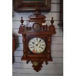 A carved wall clock made in Korea