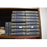 A library set of hard back book volumes for the Charles Dickens Library eighteen volumes in total