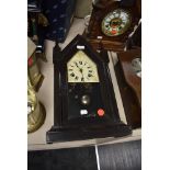 An Ansonia Clock Co, America 8 day steeple clock