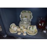 A good selection of tea and cake wares by Adams Titan Ware side plates cups and saucers etc