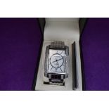 A gent's Diamond & Co wrist watch no: DC030 having a baton numeral dial to decorative rectangular