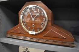 A Scottish arts and crafts styled mantle clock by Sydney Latimer of Edinburgh