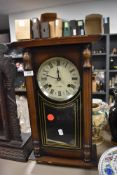 A reproduction quartz movement wall clock