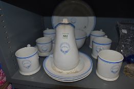 A selection of Victorian transfer printed ceramics for the Wesleyan society Gissing