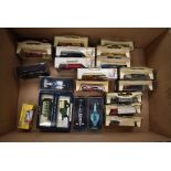 A box of modern diecasts including Lledo Days Gone, Onyx F1 etc, (22), 21 being boxed