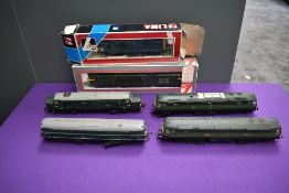 Two Lima 00 gauge Diesel Locomotives Sir Edward Elgar and BR20193, both boxed along with four