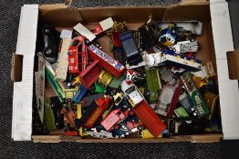 A box of playworn Diecasts including Matchbox, Corgi, Days Gone etc