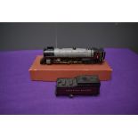 A American Brass HO Scale Canadian Pacific 2-10-4 Loco & Tender 5934 in non original Roller