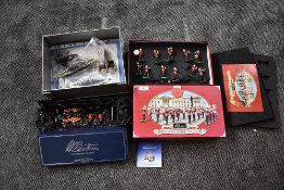 Two modern Britains sets, Scots Guards Colour Party & Sentry Box, boxed 00091 & Band of the Royal