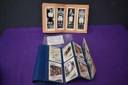 A Topical Times Stars of Today Photo Album containing 24 black & white photo cards of Scottish