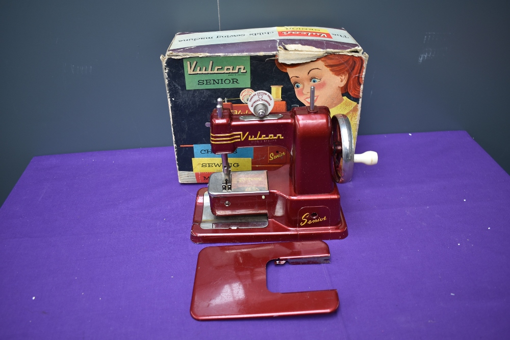 A 1960's Vulcan Senior Child's Sewing Machine in original box