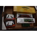 A Hornby 00 scale wooden model, City of Birmingham, on plinth in original box HT01C along with two