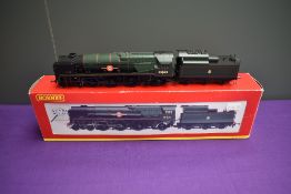 A Hornby 00 gauge 4-6-2 Loco & Tender, Merchant Navy Class Bibby Line 35020, boxed R2204