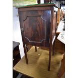 A late 19th or early 20th Century mahogany pot cupboard