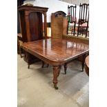 A 19th Century mahogany dining/banquetting table in the Gillow style being of very high quality,