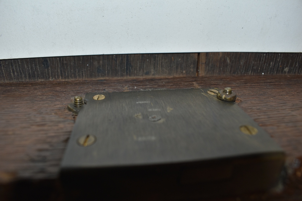 A Georgian burr wood bureau, having ledge to flap. Concealed interior compartment and three long - Image 6 of 6