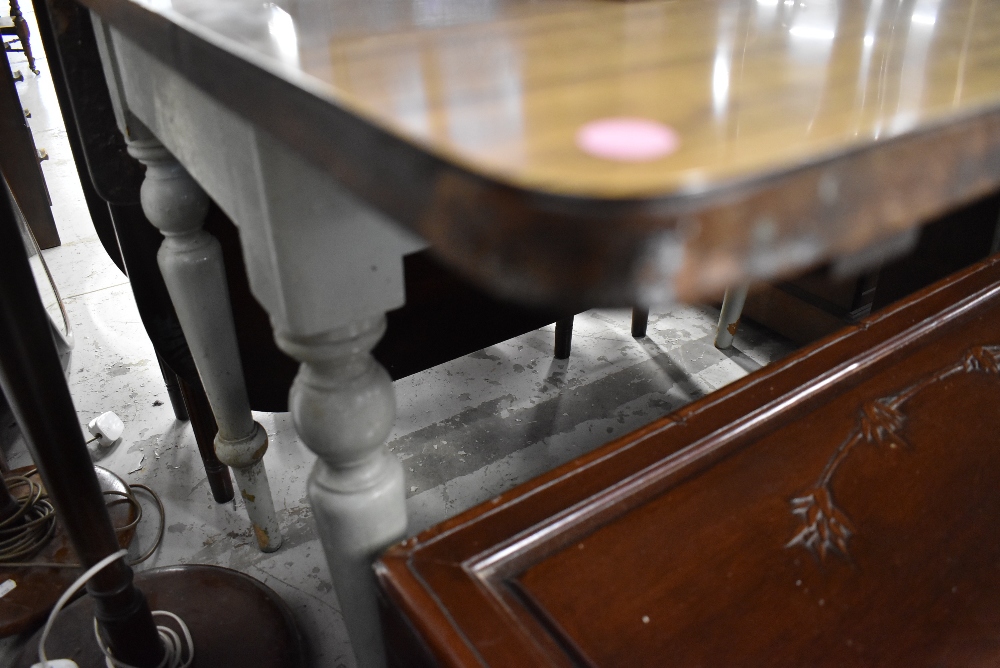 A vintage formica topped kitchen table