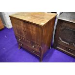 A Regency style TV cabinet, small proportions, think been converted from a commode, would possibly