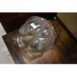 An interesting glass candle lantern, balloon form