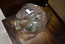 An interesting glass candle lantern, balloon form
