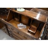 A mid to late 20th Century oak bureau, nice quality, approx. width 84cm