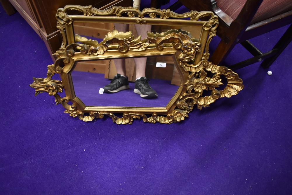 Two gilt frame mirrors