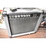 A vintage guitar or instrument amplifier by Rocket 20B for Bass