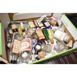 A selection of vintage chemist and pharmacy bottles
