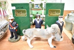 A selection of dog figures and studies including Robert Harrup and Lladro