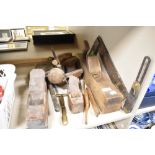 A selection of cabinet makers and wood workers antique planes including Summers Varvill multi plane