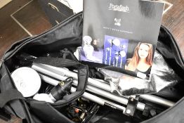 A professional Portaflash photography light with case etc