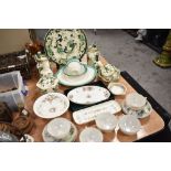 A selection of ceramics including Masons Chartreuse and Minton etc
