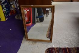 A gilt frame wall mirror, approx 62 x 46cm
