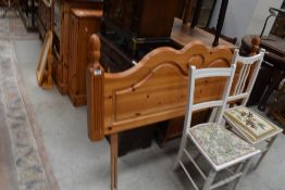 A modern pine double headboard