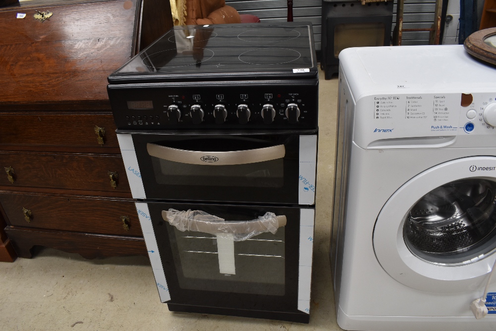 A Belling electric cooker, looks unused