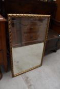 A gilt frame wall mirror, approx 85 x 55cm