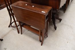 An early Edwardian mahogany Sutherland style side table