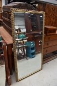 A gilt frame wall mirror, approx. 127 x 68cm