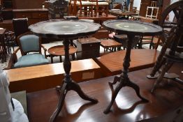 Two reproduction wine tables