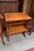 A pair of vintage teak occasional table