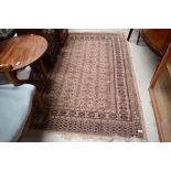 A Belgian style rug approx. 183 x 125cm , couple of wear marks and tears