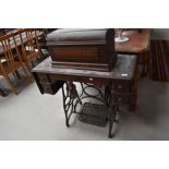 A 19th Century American treadle sewing machine, labelled New Home Sewing Machine Company, Orange